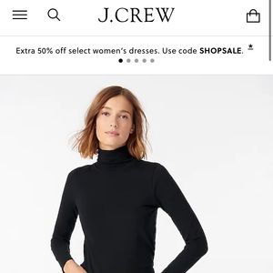 J. Crew Tissue Tee Turtleneck